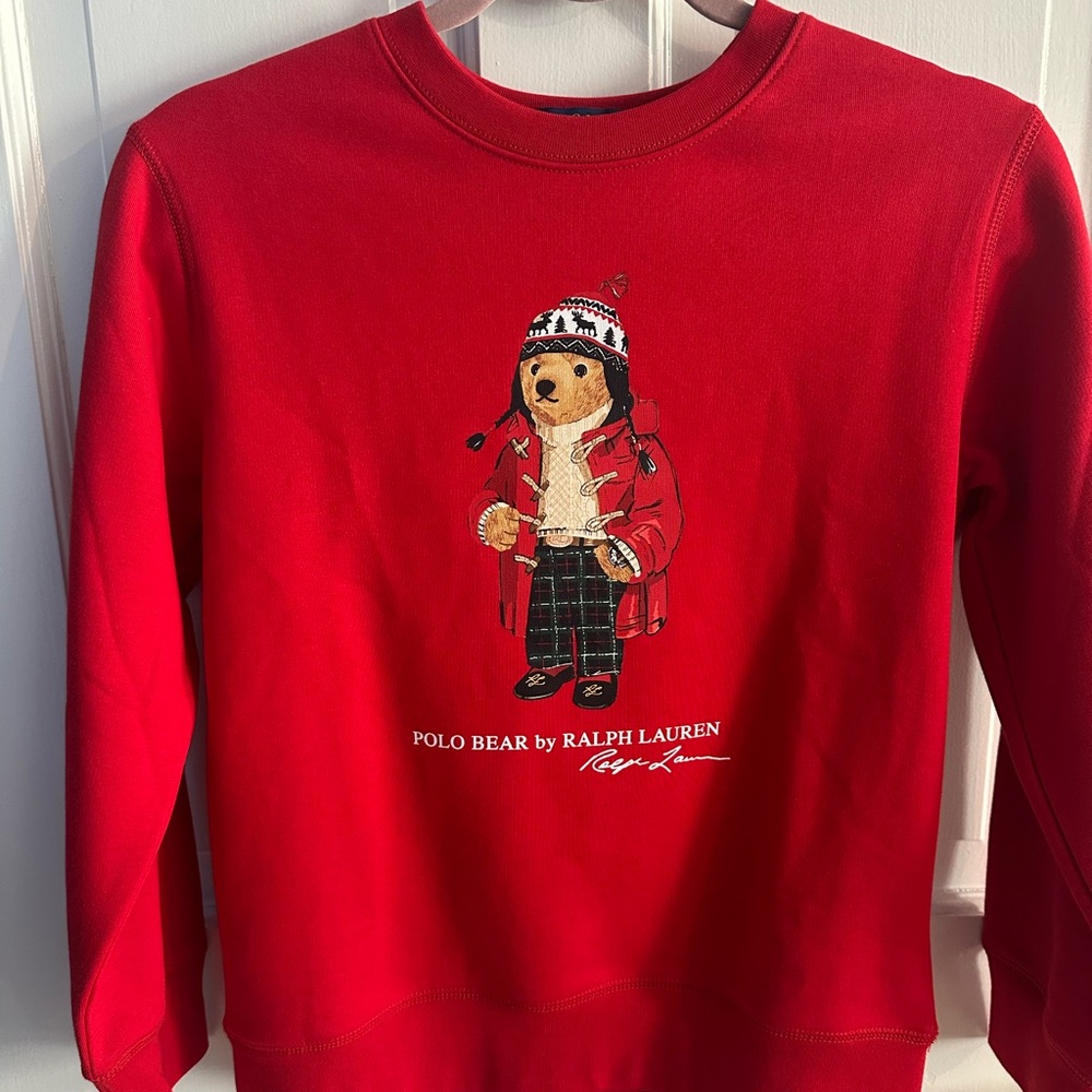 Polo by Ralph Lauren Kids Red Bear Long Sleeve Tee - Picture 2 of 5